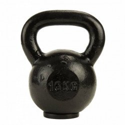 Lifemaxx Cast iron kettlebell Rubberen voet