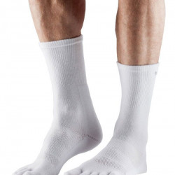 ToeSox sokken met tenen Crew Medium Weight – Wit