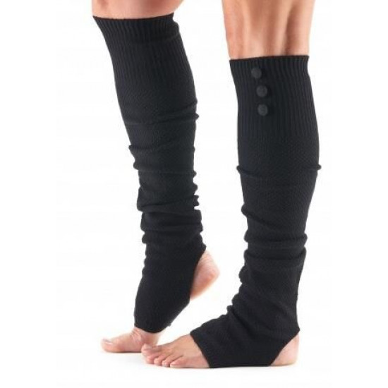 ToeSox Rea Beenwarmers Open Hiel - Zwart ToeSox Rea Beenwarmers Open Hiel - Zwart