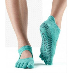 Toesox Bellarina sokken met tenen Aqua S/M