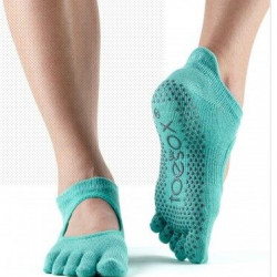 Toesox Bellarina sokken met tenen Aqua S/M