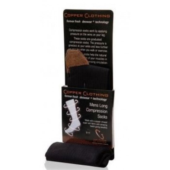 Koper Compressiekousen - Zwart M/L Koper Compressiekousen - Zwart M/L