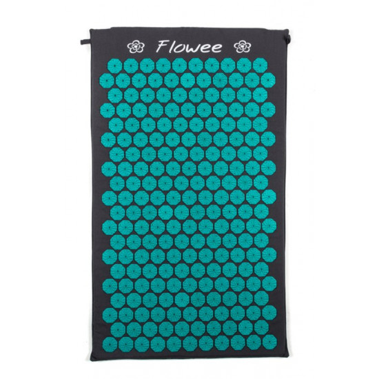 Spijkermat Flowee groot Grijs-Zeegroen