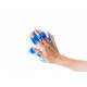 Massage handschoen Flowee Blauw