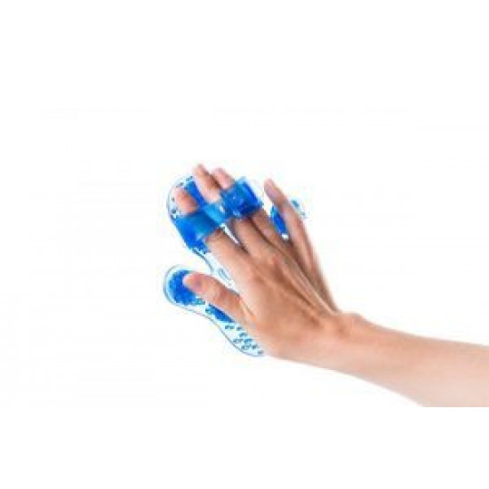 Massage handschoen Flowee Blauw