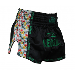 Kickboks broekje dames flower power Legend Trendy - Maat: L Kickboks broekje dames flower power Legend Trendy - Maat: L