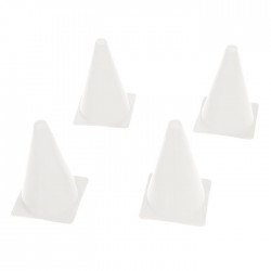 Cones rood of wit set van 4