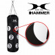 Hammer Boxing Punching bag Sparring met nummers, black, 80x30 cm