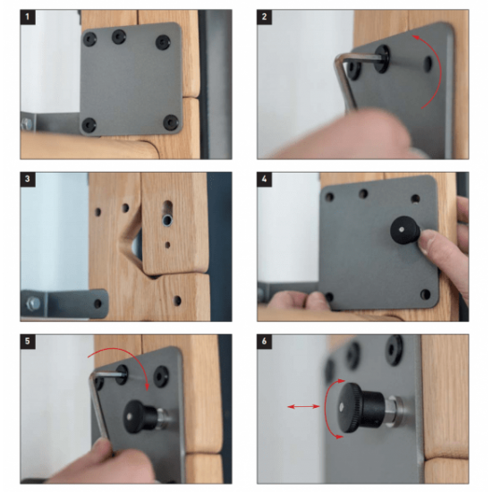 Side arm locking mechanism Wall bar NOhRD