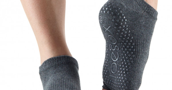 Antislip sokken enkel zonder tenen in Charcoal Grey S/M/L Kopen?