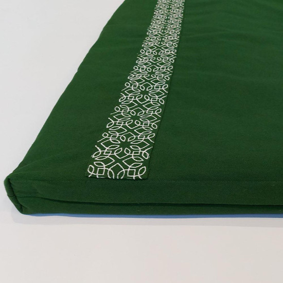 Meditatieset met kussen halve maan forest green