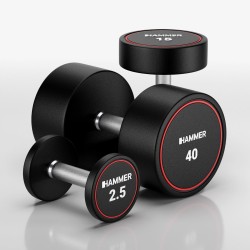 Compacte Dumbbells PU 2,5 kg - 40 kg