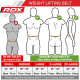RDX Gym Lederen Gewichtenhef Riem Medium
