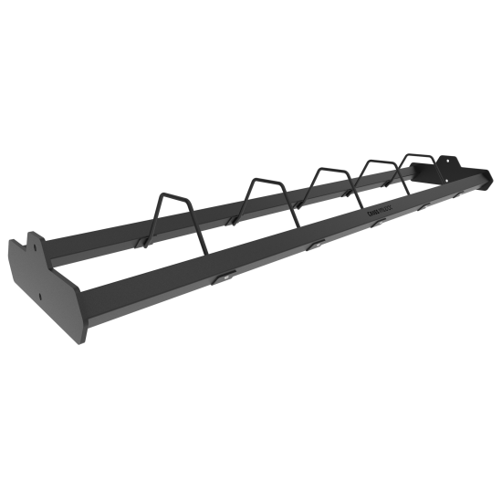 Crossmaxx® XL 180cm Plate shelf maakt het mogelijk om plates netjes op te bergen binnen het Crossmaxx® rig systeem. Duurzaam en sterk gepoedercoat.