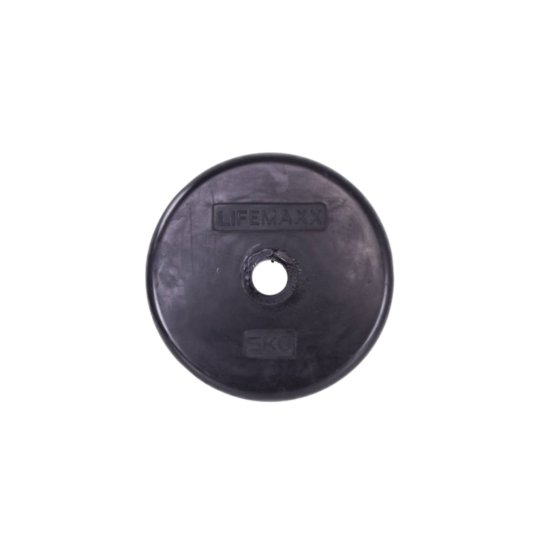 LMX84 discs 30mm rubber gecoat - Lifemaxx® Kwalitatieve LMX84 discs met een diameter van 30mm, beschikbaar in diverse gewichten tot 5kg. Ideaal voor commercieel gebruik.
