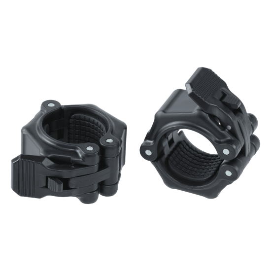De LMX21 Crossmaxx Heavy duty collarset 50mm biedt een snel-sluit mechanisme voor veilige bevestiging van schijven. Geschikt voor 50mm olympische bars.