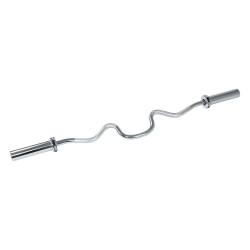 Olympische V-Curled Halterstang 50 mm 120 cm