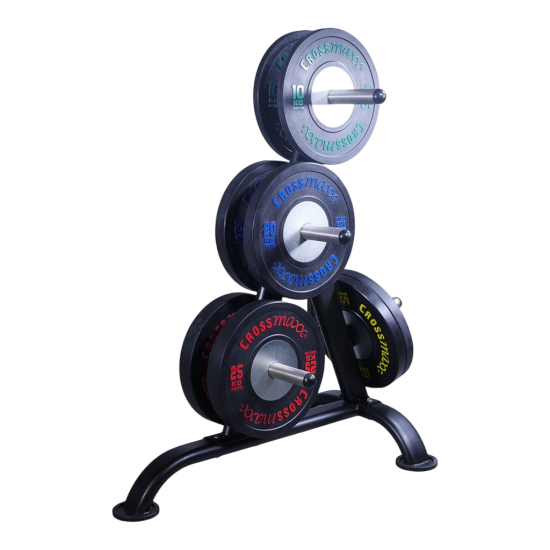 Bekende LMX85 Crossmaxx® bumper plates zijn gemaakt van duurzaam rubber, voldoen aan IWF standaarden, perfect voor weightlifting en commercieel gebruik.