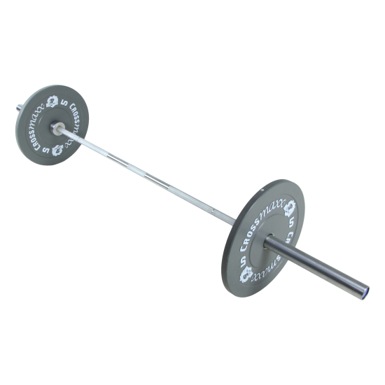 Duurzame Crossmaxx® bumper plates van gevulkaniseerd rubber, geschikt voor intensief gebruik. Verkrijgbaar in verschillende kleuren en gewichten voor gewichtstraining.