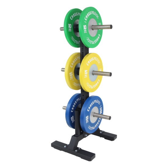 Efficiënte en sterke LMX1705 Crossmaxx Plate tree met opslag voor schijven en bars, geschikt voor intensief commercieel gebruik.