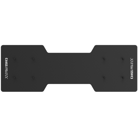 Duurzame Crossmaxx® XL Base Plate Small, perfect voor rig systemen. Afmeting 87,5 x 30 x 0,8 cm, met een tussenmaat van 50 cm.