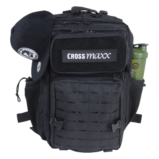De LMX1832 Crossmaxx® Tactical Backpack biedt een hoog draagcomfort met 45L capaciteit, ideaal voor gym en reizen. Inclusief handige vakken en waterdicht ontwerp.
