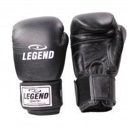 Leren Bokshandschoenen Legend Thai series Zwart - Maat: 16oz