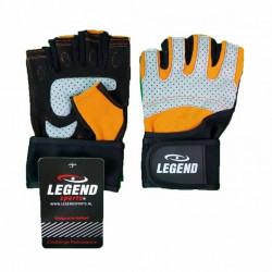 Fitness Handschoenen Legend Grip Oranje/Grijs - Maat: L