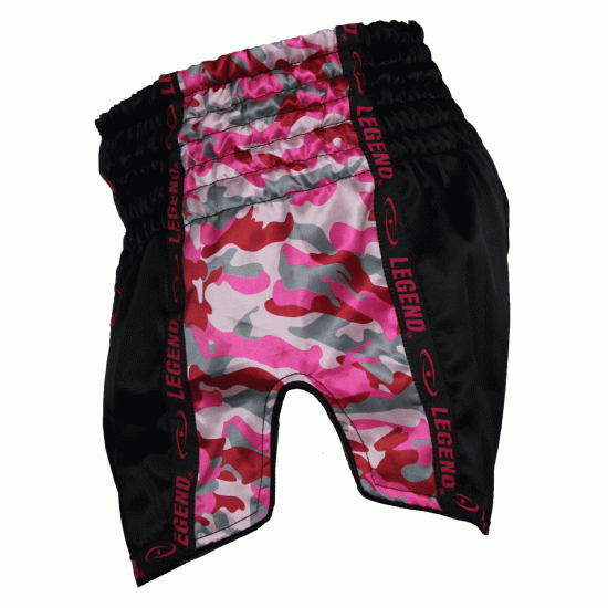Dames Kickboks broekje Camo roze Legend Trendy  - Maat: S