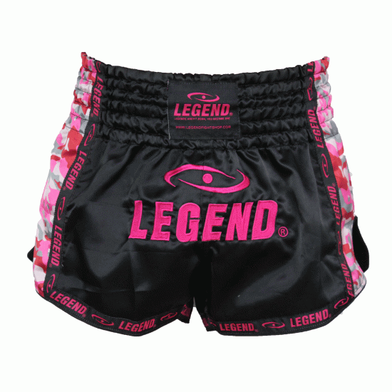 Dames Kickboks broekje Camo roze Legend Trendy  - Maat: XXL