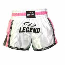Kickboks broekje dames roze wit Legend Trendy  - Maat: L