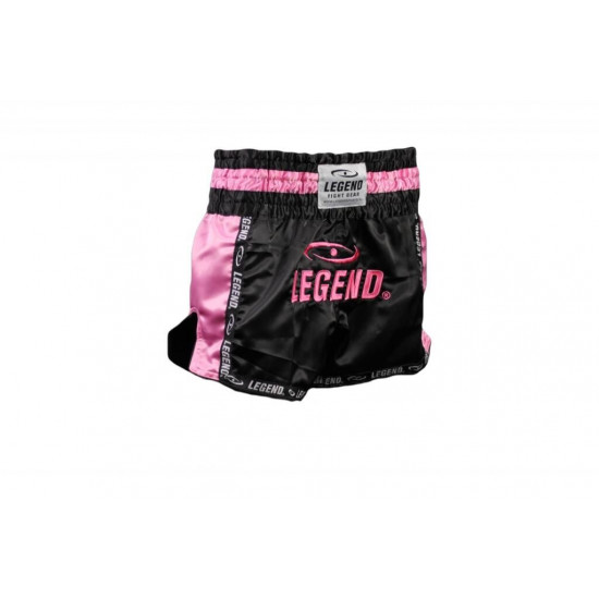 Kickboks broekje dames roze zwart Legend Trendy  - Maat: L