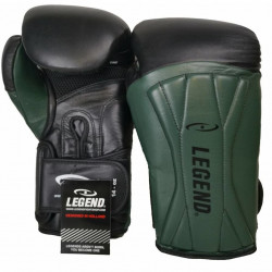 Bokshandschoenen leer Legend Power Special Mat Groen - Maat: 16oz