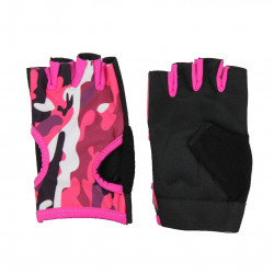 Fitness handschoenen dames Easy Drifit Camo Roze