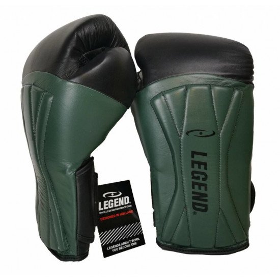 Bokshandschoenen leer Legend Power Special Mat Groen - Maat: 12oz
