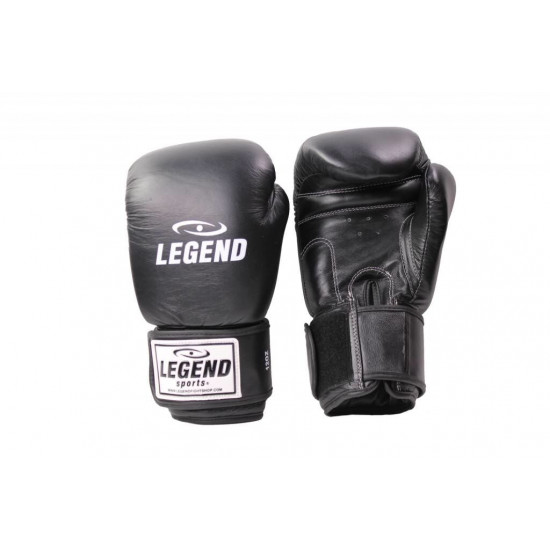 Leren Bokshandschoenen Legend Thai series Zwart - Maat: 10oz