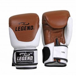 Leren Bokshandschoenen Legend Thai series Bruin - Maat: 12oz
