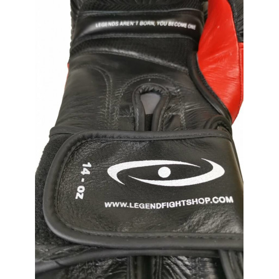 Bokshandschoenen leer Legend Power Special Rood - Maat: 8oz