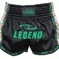 Kickboks broekje dames flower power Legend Trendy  - Maat: XL