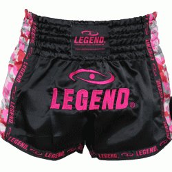 Dames Kickboks broekje Camo roze Legend Trendy  - Maat: L