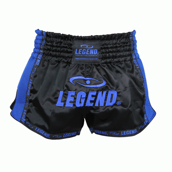 Kickboks broekje blauw mesh Legend Trendy  - Maat: L