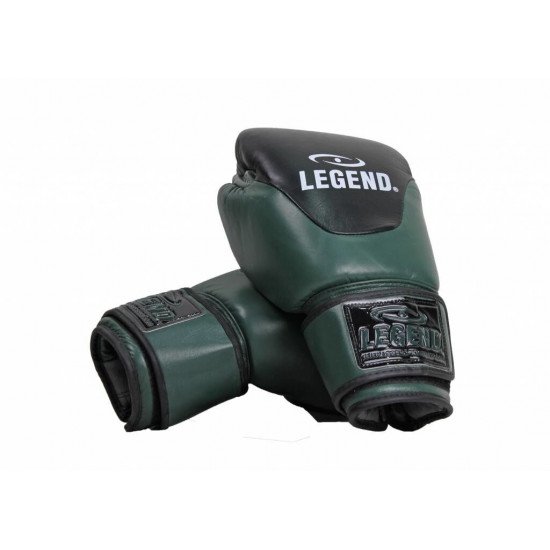 Leren Bokshandschoenen Legend Thai series Army - Maat: 14oz