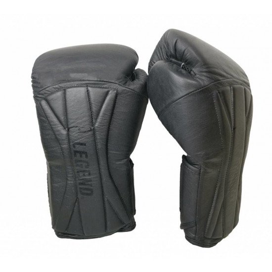 Bokshandschoenen leer Legend Power Special Mat Zwart - Maat: 10oz