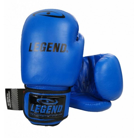 Leren Bokshandschoenen LegendPadding Blauw - Maat: 14oz