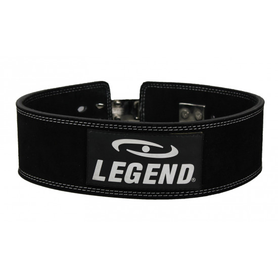 Power Lifting Fitness Riem lever zwart suede leer - Maat: S