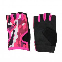 Fitness handschoenen dames Easy Drifit Camo Roze