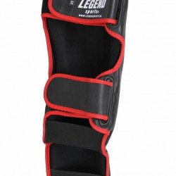 Scheenbeschermers Legend Best zwart/rood - Maat: L