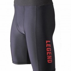 Legend DryFit short Zwart/Rood - Maat: L
