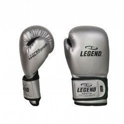 4-8 jaar Bokshandschoenen kind Zilver mat zwart