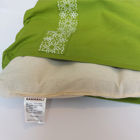 Meditatieset met  Kussen Zafu Maan Groen